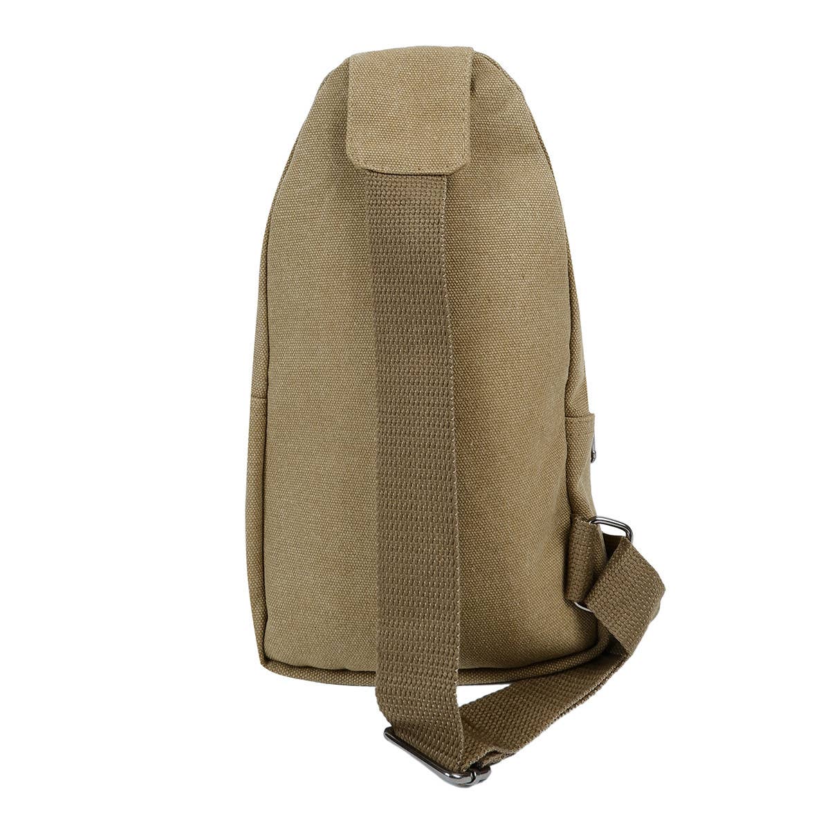 Navy Canvas Crossbody Sling Bag with Adjustable Strap