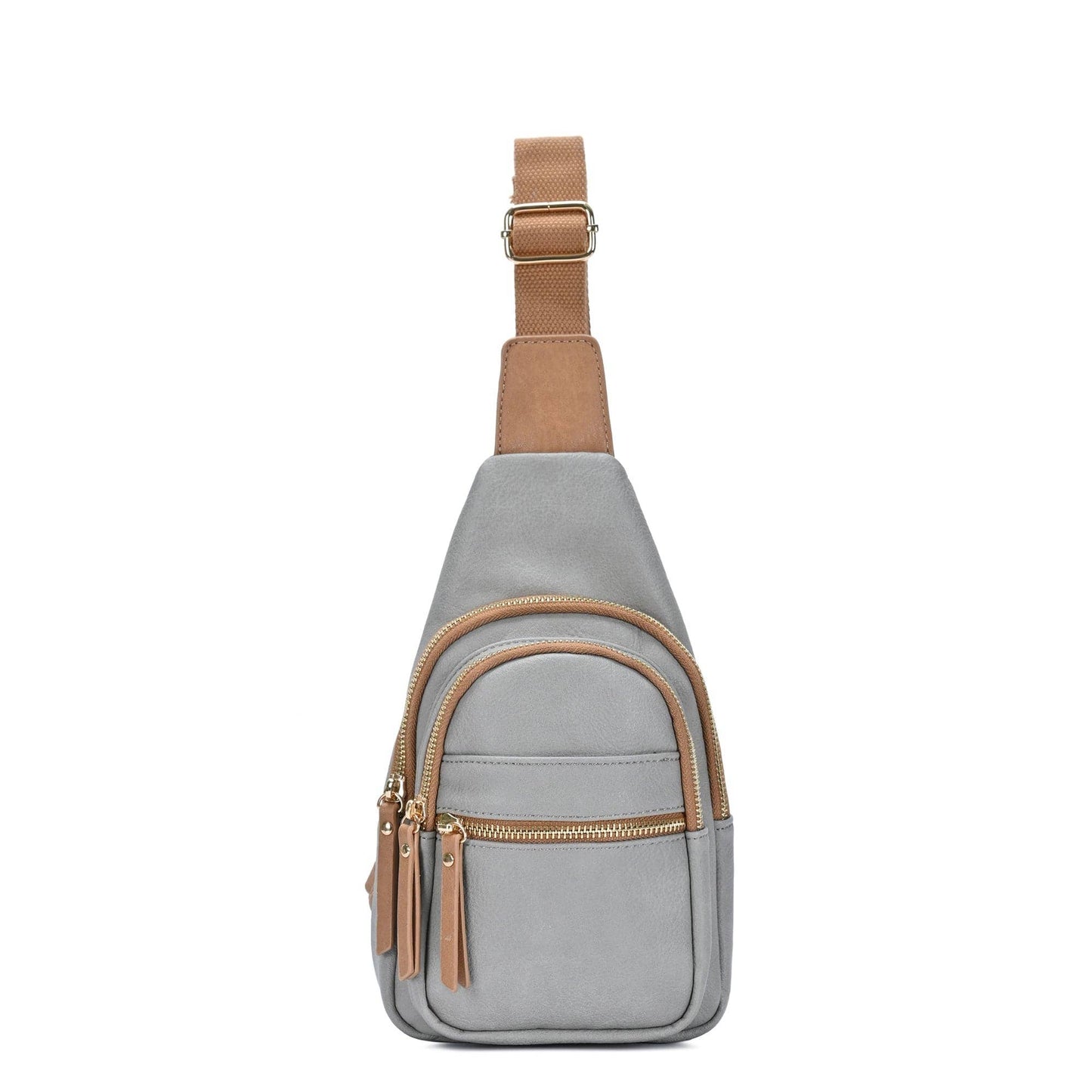 BGT5703 Tasha Multi Zip Compartment Sling Bag: Blue
