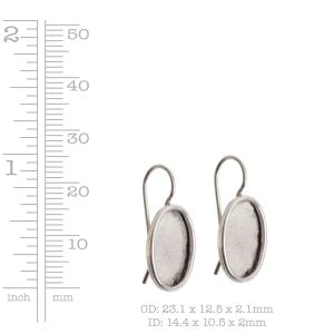 Layers Of Healing Earrings -Small Oval Wire Hoop Antique Gold