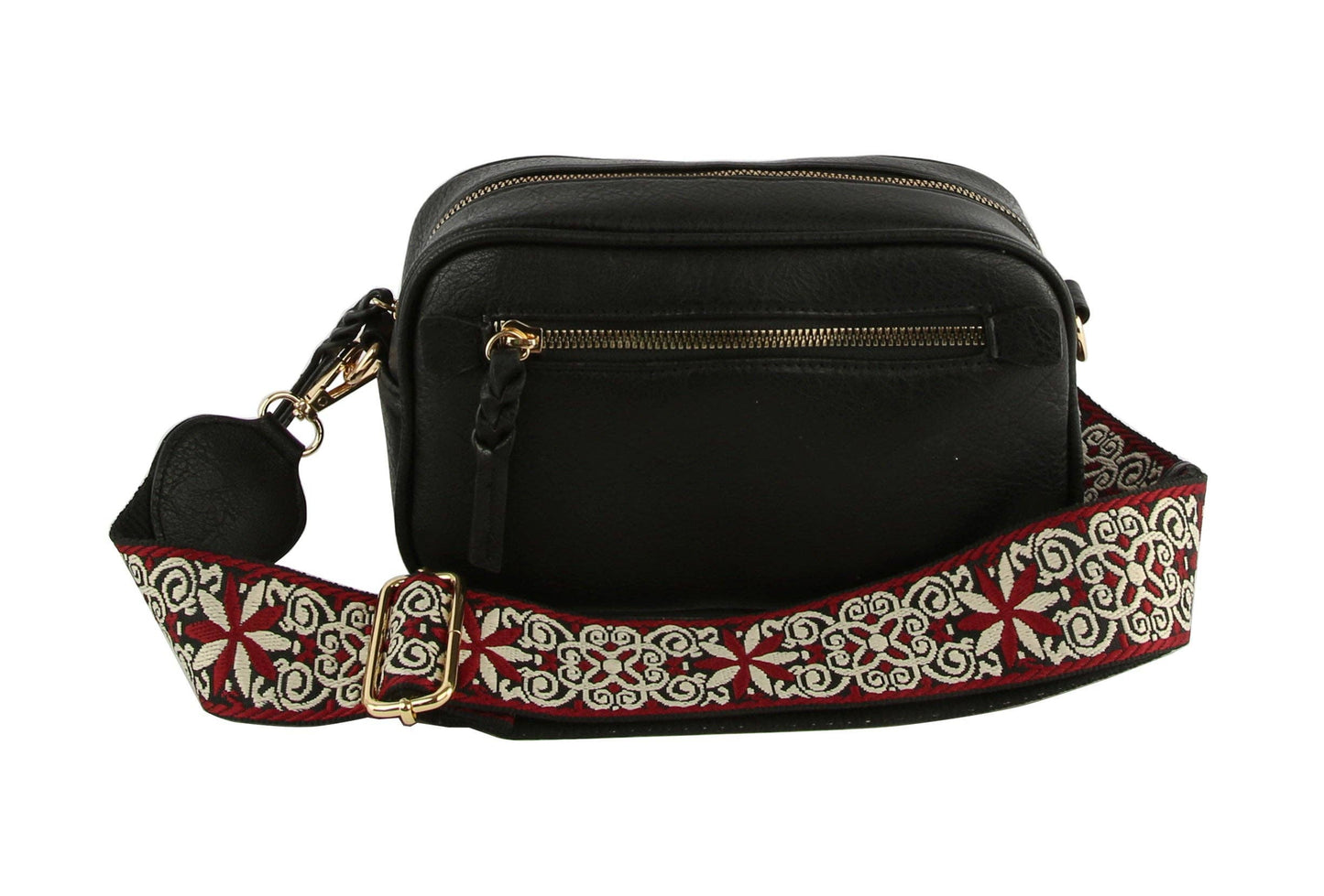 Boho Guitar Strap Women's Crossbody Bag: Denim