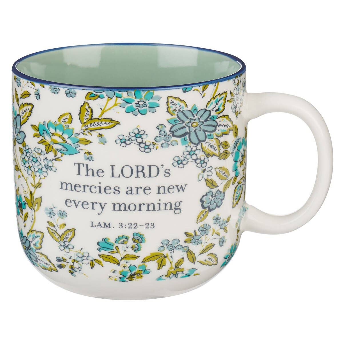 Mug Teal New Mercies Lam. 3:22-23