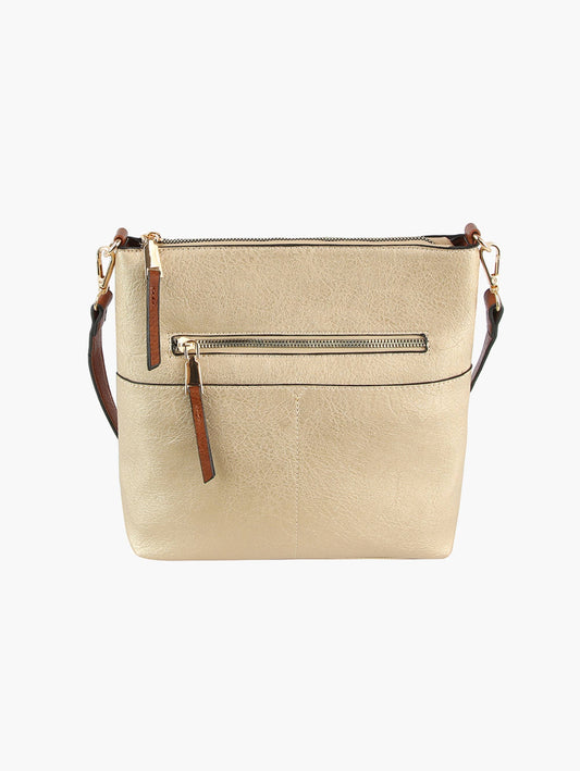 LQF038Z Fashion Crossbody Bag: Gold