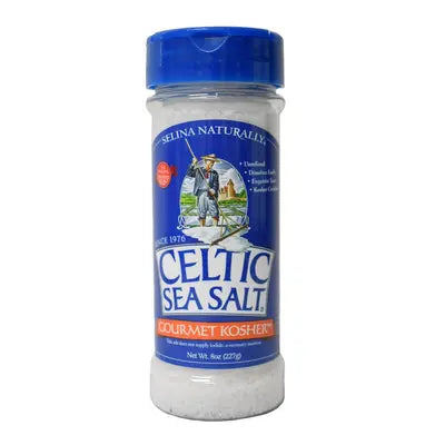 Celtic Sea Salt Gourmet Kosher 8 Oz Shaker - Selina Naturally