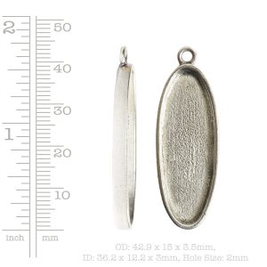 Layers Of Healing Necklace - Oblong Antique Silver