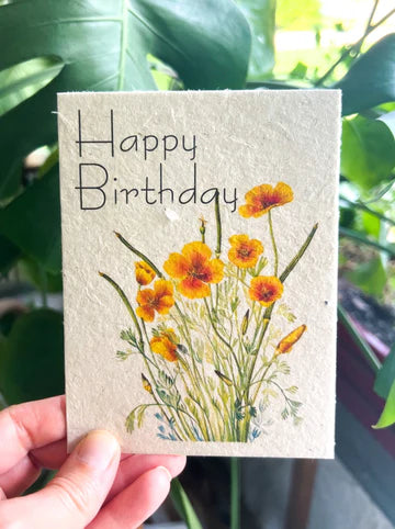 Wildflower Happy Birthday Card