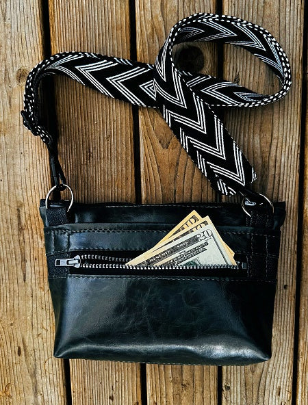 Black Tie Journey Crossbody purse
