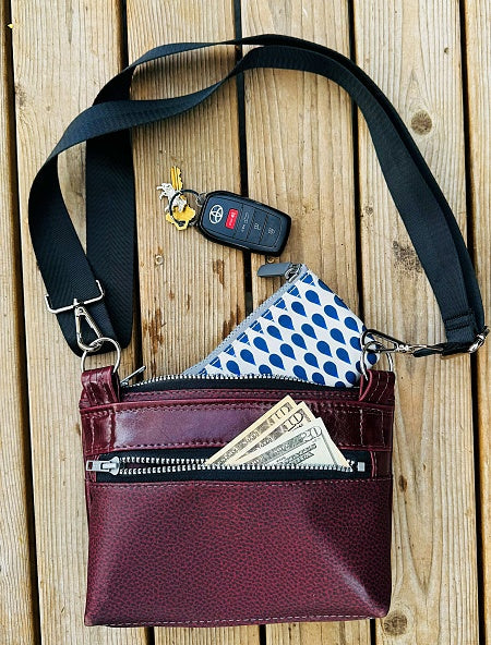 Eggplant Journey Crossbody purse