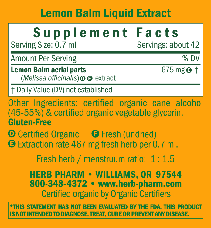 Lemon Balm HerbPharm