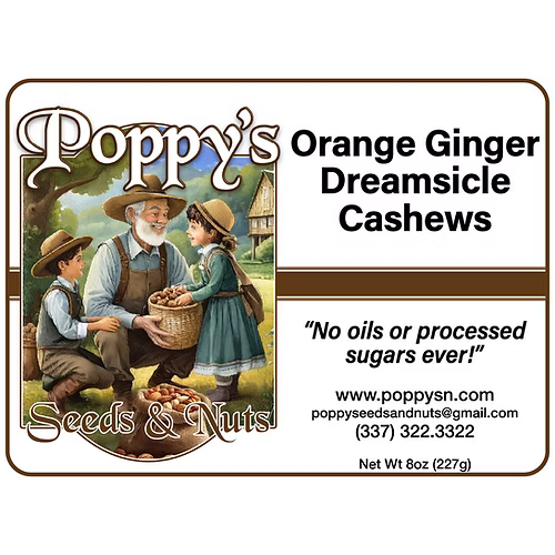 Orange Ginger Dreamsicle Cashews