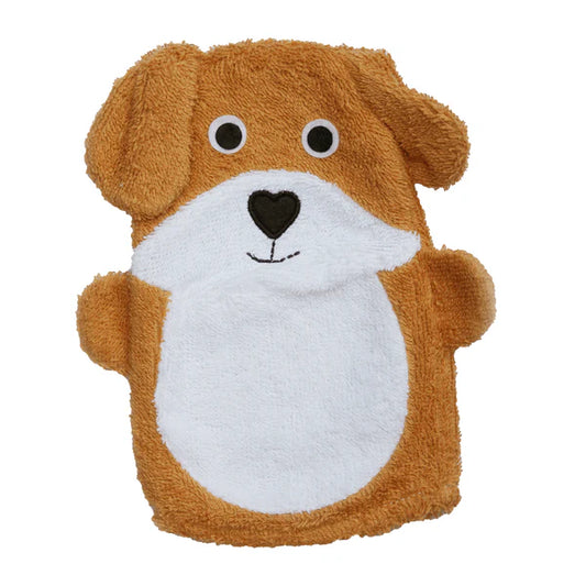 Soft Puppy Cotton Bathing Mitt