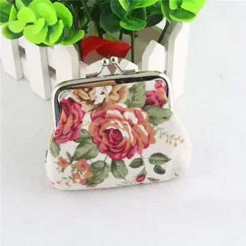 White Coin Purse